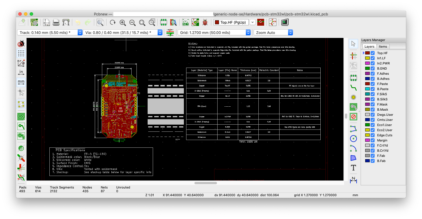 KiCad schematics view